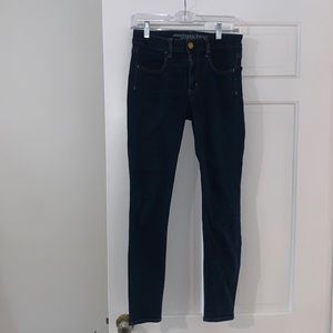 American Eagle Jeggings Sz 4R Dark Wash Skinny